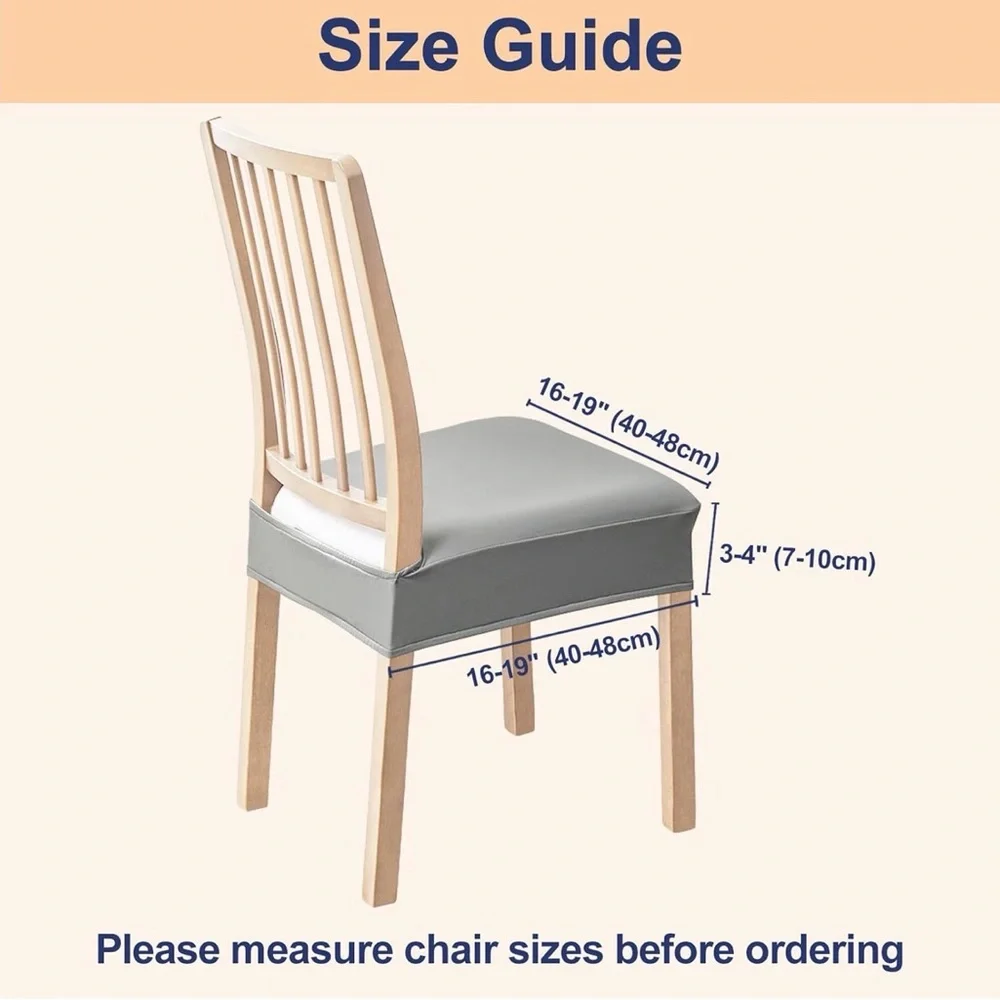 Waterproof Gray Chair Cushion Cover
